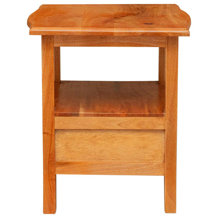 Bedside Cabinet with Drawer Natural 15.75 x 15.75 x 17.91 in