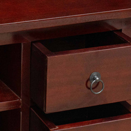 TV Cabinet Brown 39.37 x 15.94 x 18.11 in Solid Mahogany Wood