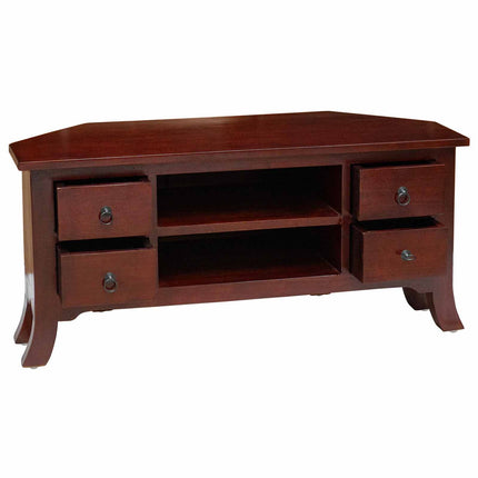 TV Cabinet Brown 39.37 x 15.94 x 18.11 in Solid Mahogany Wood