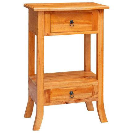 Console Table with Drawer Natural 19.88 x 11.81 x 29.72 in