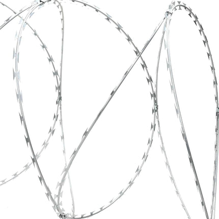 Razor Wire Silver 1968.51 x 0.75 in Galvanised steel