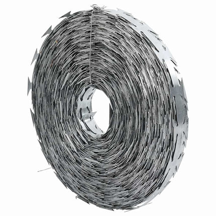 Razor Wire Silver 1968.51 x 0.75 in Galvanised steel