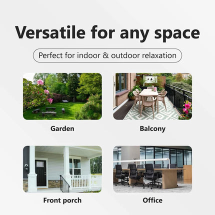 Garden Furniture with Cushion Black 43.31 x 31.89 x 27.95 in