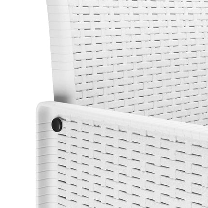 Garden Chair 2 pcs White 20.87 x 19.29 x 33.46 in Polypropylene