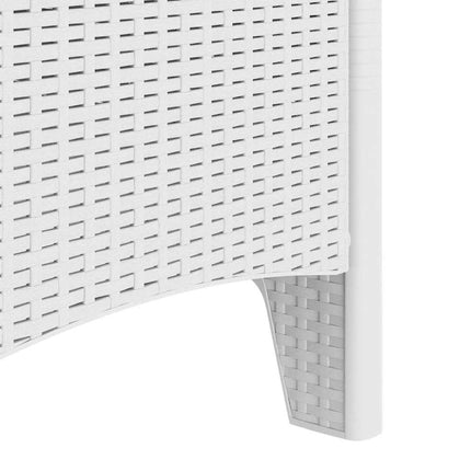 Garden Chair 2 pcs White 20.87 x 19.29 x 33.46 in Polypropylene