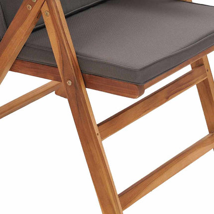 Garden Chair 4 pcs Brown and Grey 57 x 71.5 x 104 cm