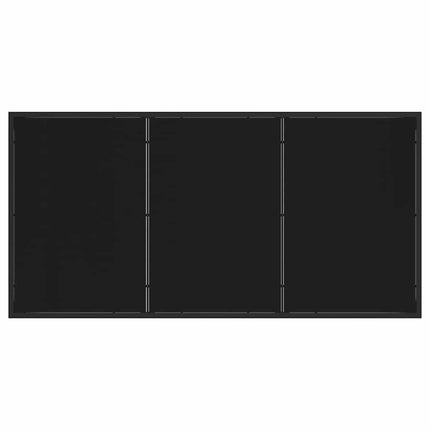 Garden Dining Set 7 pcs Black Poly Rattan