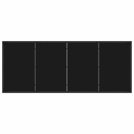 Garden Dining Set 9 pcs Black Poly Rattan