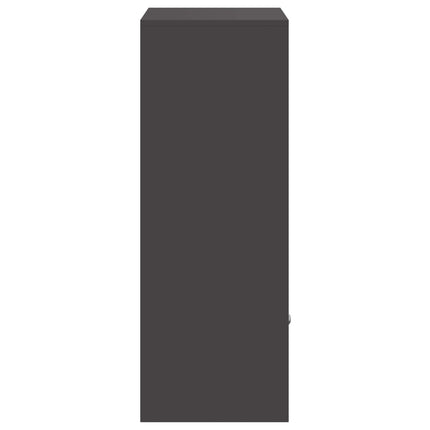 Parcel Drop Box with Door Black 16.14 x 14.96 x 40.55 in Steel