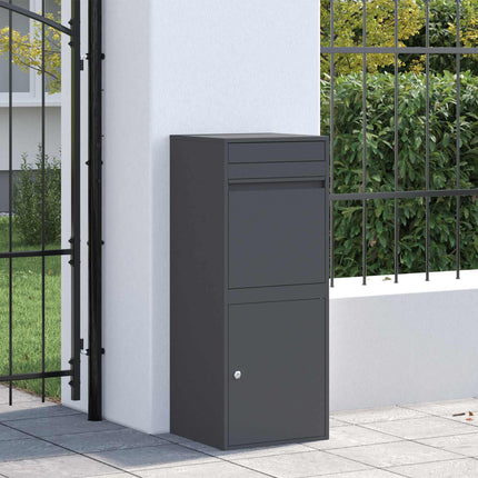 Parcel Drop Box Anthracite 16.14 x 14.96 x 40.55 in Steel