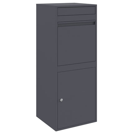 Parcel Drop Box Anthracite 16.14 x 14.96 x 40.55 in Steel