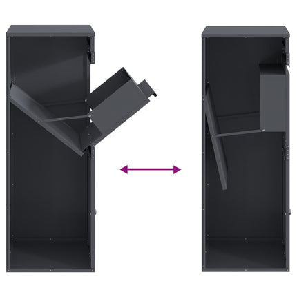 Parcel Drop Box Anthracite 16.14 x 14.96 x 40.55 in Steel