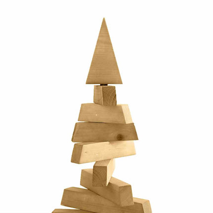Wooden Christmas Tree with Stand Brown 47.24 in Solid pine wood