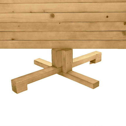 Wooden Christmas Tree with Stand Brown 47.24 in Solid pine wood