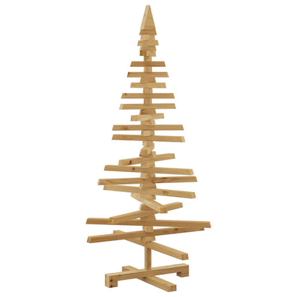 Wooden Christmas Tree with Stand Brown 47.24 in Solid pine wood