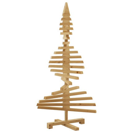 Wooden Christmas Tree with Stand Brown 47.24 in Solid pine wood