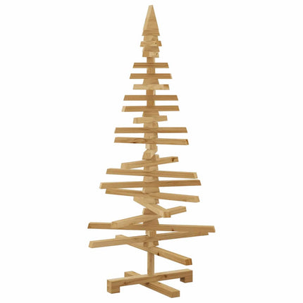 Wooden Christmas Tree with Stand Brown 47.24 in Solid pine wood