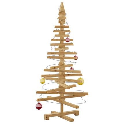Wooden Christmas Tree with Stand Brown 47.24 in Solid pine wood