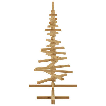 Wooden Christmas Tree with Stand Brown 47.24 in Solid pine wood