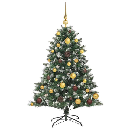 Artificial Christmas Tree with 150 LEDs Green 47.24 in