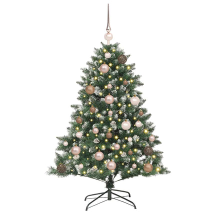 Artificial Christmas Tree with 150 LEDs Green 47.24 in