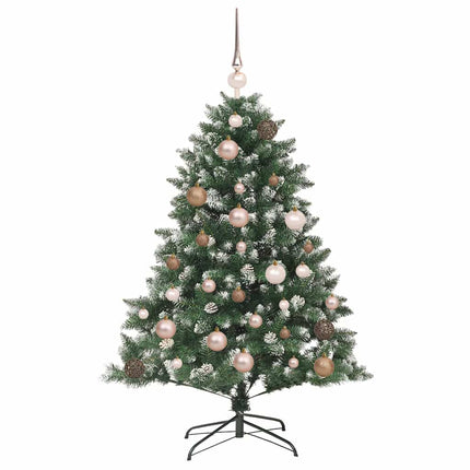 Artificial Christmas Tree with 150 LEDs Green 47.24 in