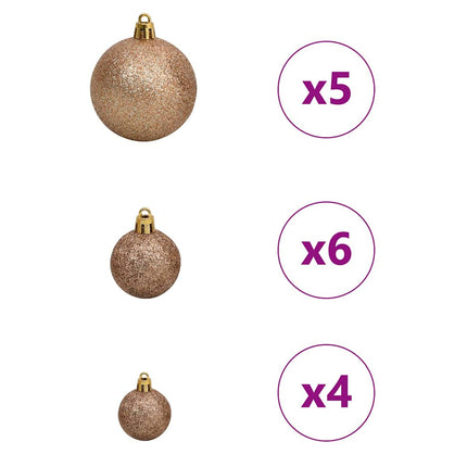 Artificial Christmas Tree with 150 LEDs Green 47.24 in