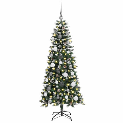 Artificial Christmas Tree with 150 LEDs Green 59.06 in