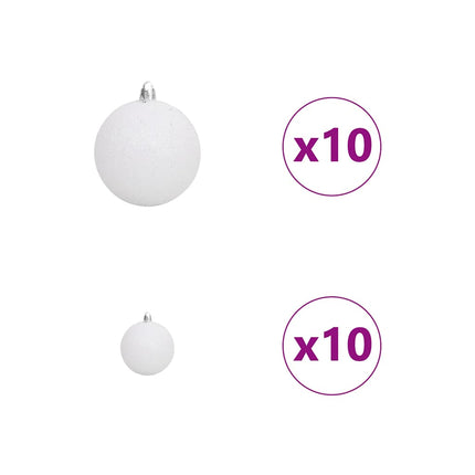 Christmas Tree with 300 LEDs with Stand Green 70.9" PVC