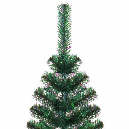 Artificial Pre-lit Christmas Tree Green 82.7" PVC and Metal