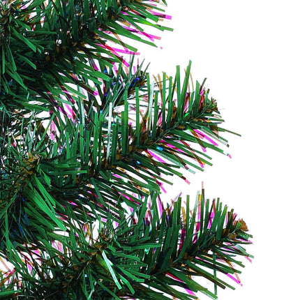 Artificial Pre-lit Christmas Tree Green 82.7" PVC and Metal