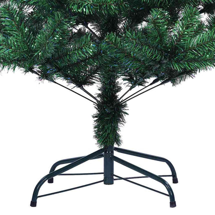 Artificial Pre-lit Christmas Tree Green 82.7" PVC and Metal