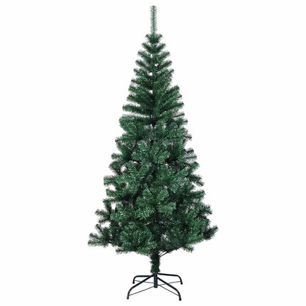 Artificial Pre-lit Christmas Tree Green 82.7" PVC and Metal