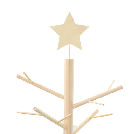 Wooden Christmas Tree Natural 70.87 in Solid pine wood