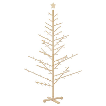 Wooden Christmas Tree Natural 70.87 in Solid pine wood