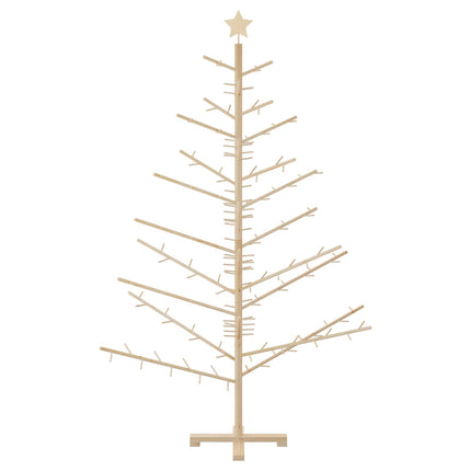 Wooden Christmas Tree Natural 70.87 in Solid pine wood