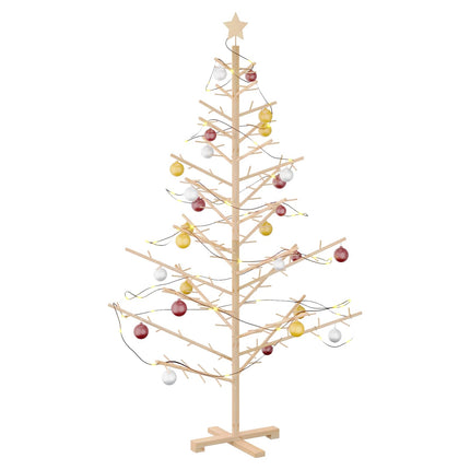 Wooden Christmas Tree Natural 70.87 in Solid pine wood