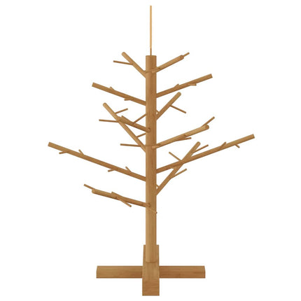 Wooden Christmas Tree with Stand Brown 29.53 in Solid pine wood