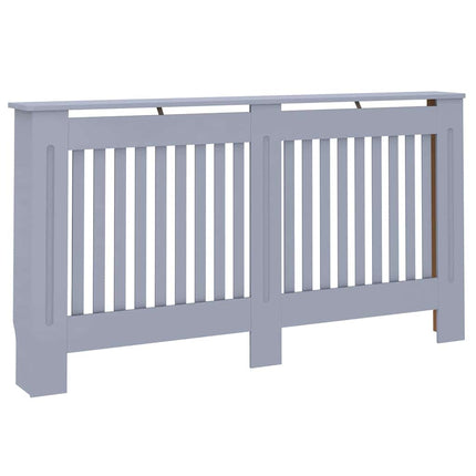 Radiator Cover 2 pcs Grey 59.84 x 7.48 x 32.09 in