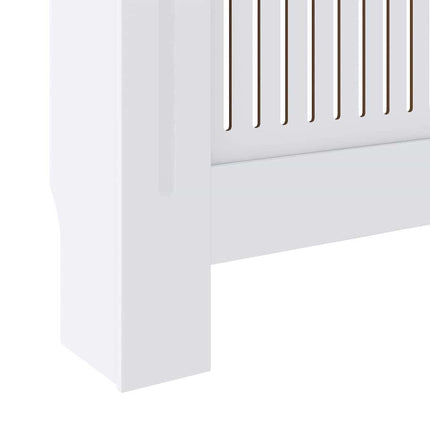 Radiator Cover 2 pcs White 80.71 x 8.07 x 32.09 in