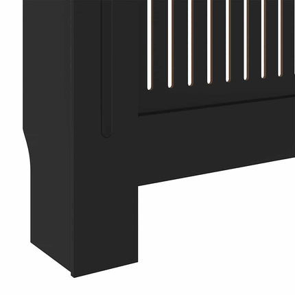 Radiator Cover 2 pcs Black 80.71 x 8.07 x 32.09 in