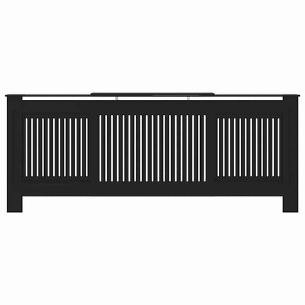 Radiator Cover 2 pcs Black 80.71 x 8.07 x 32.09 in
