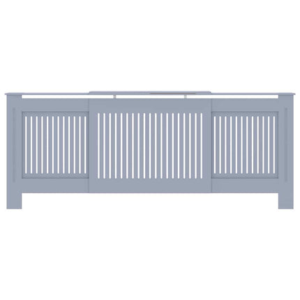 Radiator Cover 2 pcs Grey 80.71 x 8.07 x 32.09 in