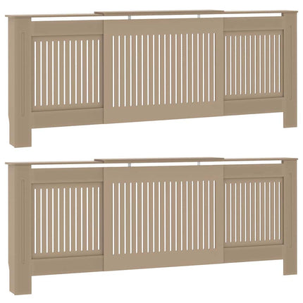 Radiator Cover 2 pcs Sonoma Oak 80.71 x 8.07 x 32.09 in