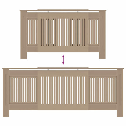 Radiator Cover 2 pcs Sonoma Oak 80.71 x 8.07 x 32.09 in