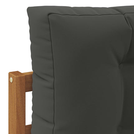 Outdoor Middle Sofa with Cushion 2 Piece Natural