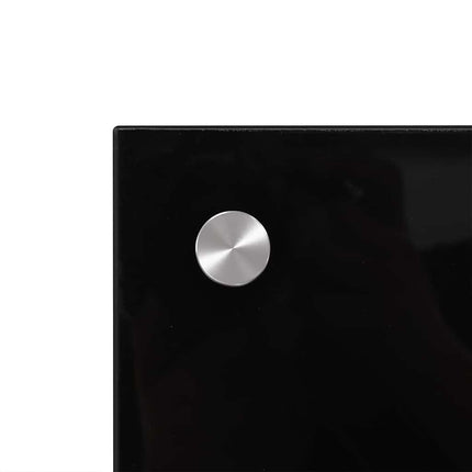 Kitchen Backsplash 2 pcs Black 35.43 x 23.62 in Tempered Glass