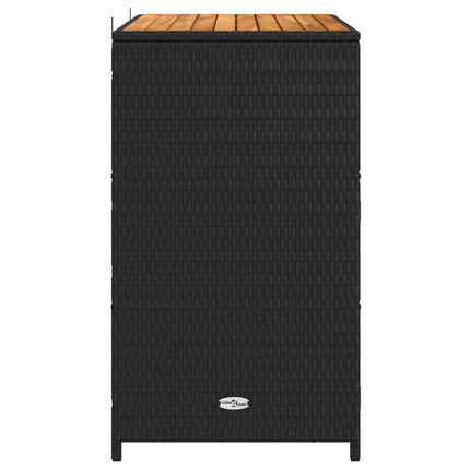 Cabinet Black 70 x 50 x 87 cm Polyester and Roly Rattan
