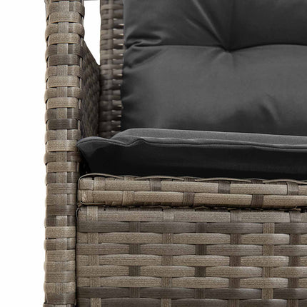 Garden Sofa Set with Cushion 2 pcs Poly Rattan