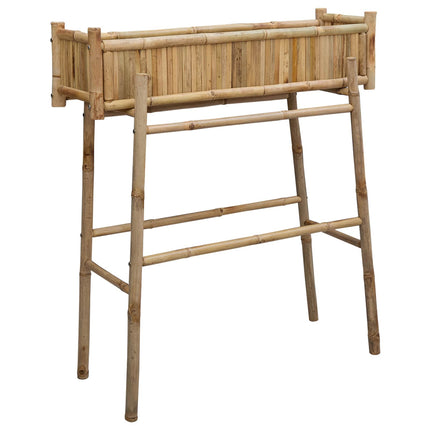 Garden Planter with Holder Natural 39.37 x 14.96 x 44.88 in